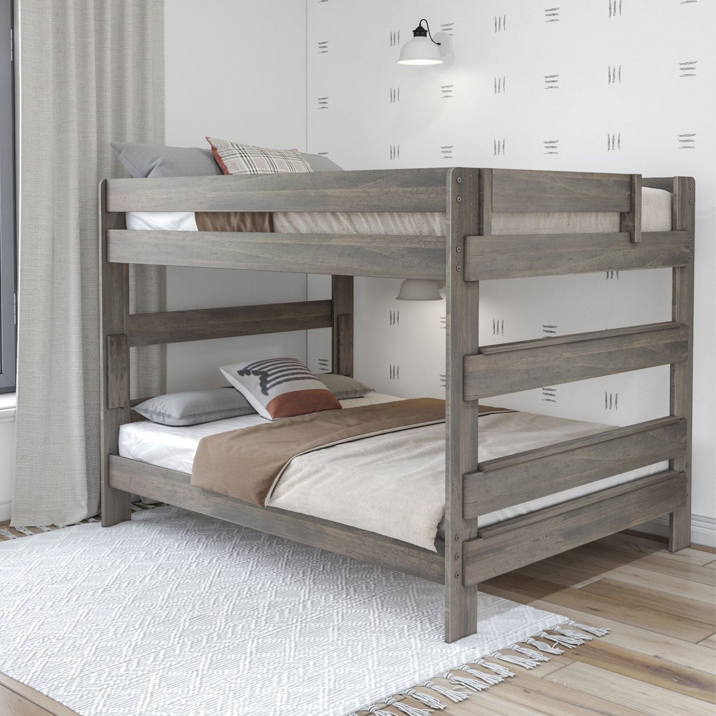 Max and Lily Farmhouse Queen over Queen Bunk Bed