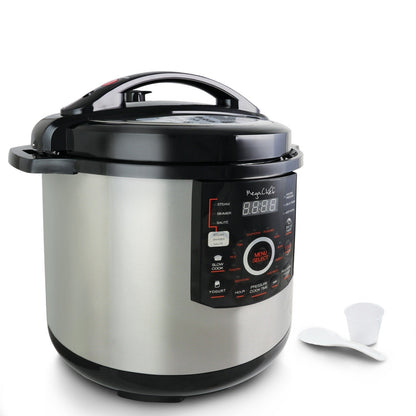 Megachef 12-quart Steel Digital 15-preset Pressure Cooker