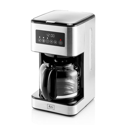 Melitta Aroma Tocco Plus 12-cup Hot and Iced Drip Coffee Maker with Glass Carafe and Touch Control Display