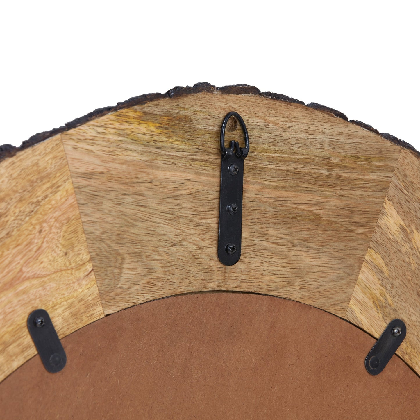 Meredith Round Live Edge Wood Wall Mirror by River of Goods - 30.5 x 1 x 30.5