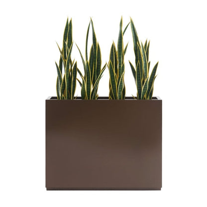 Metallic Heavy Planter for Outdoor Plants, 38Lx10Wx30H Inches Tall and Long Metal Divider Planter Box - 38x30x10