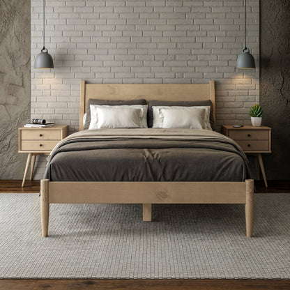 Mid-Century Panel Bed