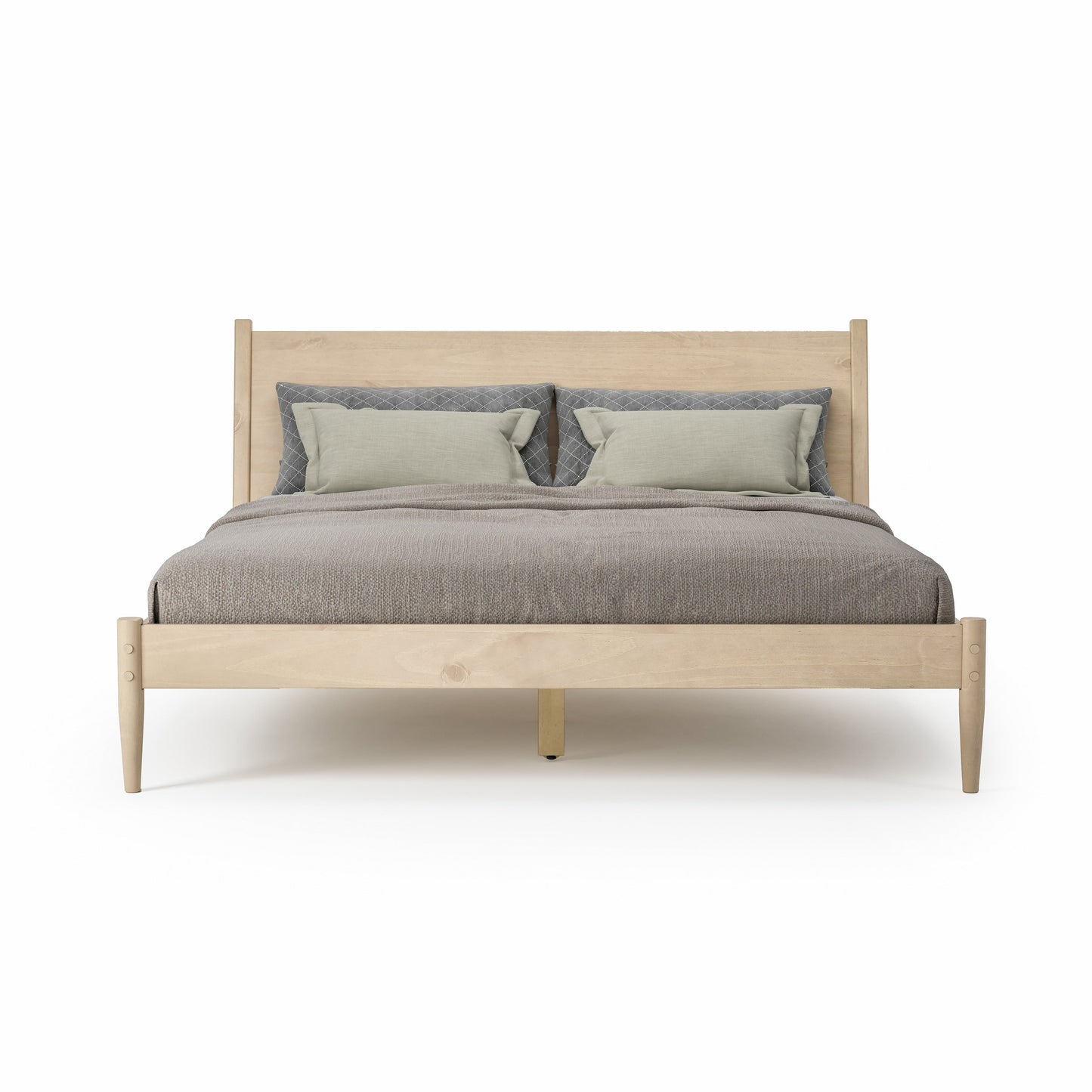 Mid-Century Panel Bed