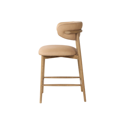 Mila Leather Counter Stool