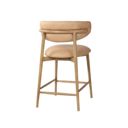 Mila Leather Counter Stool