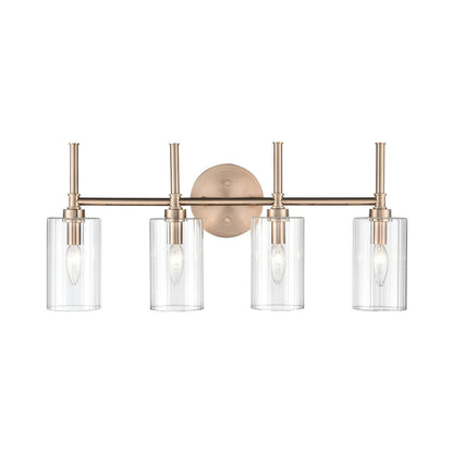 Millennium Lighting Chastine Bathroom Vanity Light Fixture with Clear Beveled Glass Shades