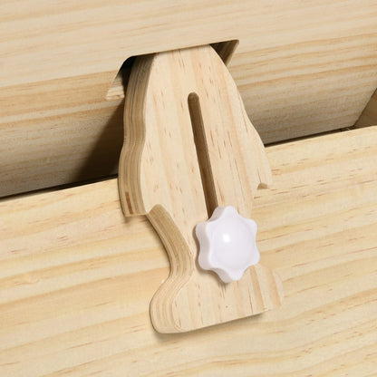 Moasis 43.3 inch Wood Large Cat Treadmill Exercise Running Wheel with Carpeted Runway