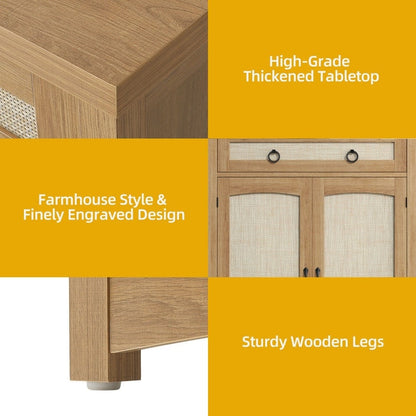 Moasis 5-tier 20 Pair Shoe Storage Cabinet with Double Doors for Entryway