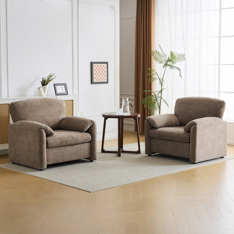 Modern Elephant Ears Armchair Accent Sofa Comfortable Seating for Living Room & Bedroom