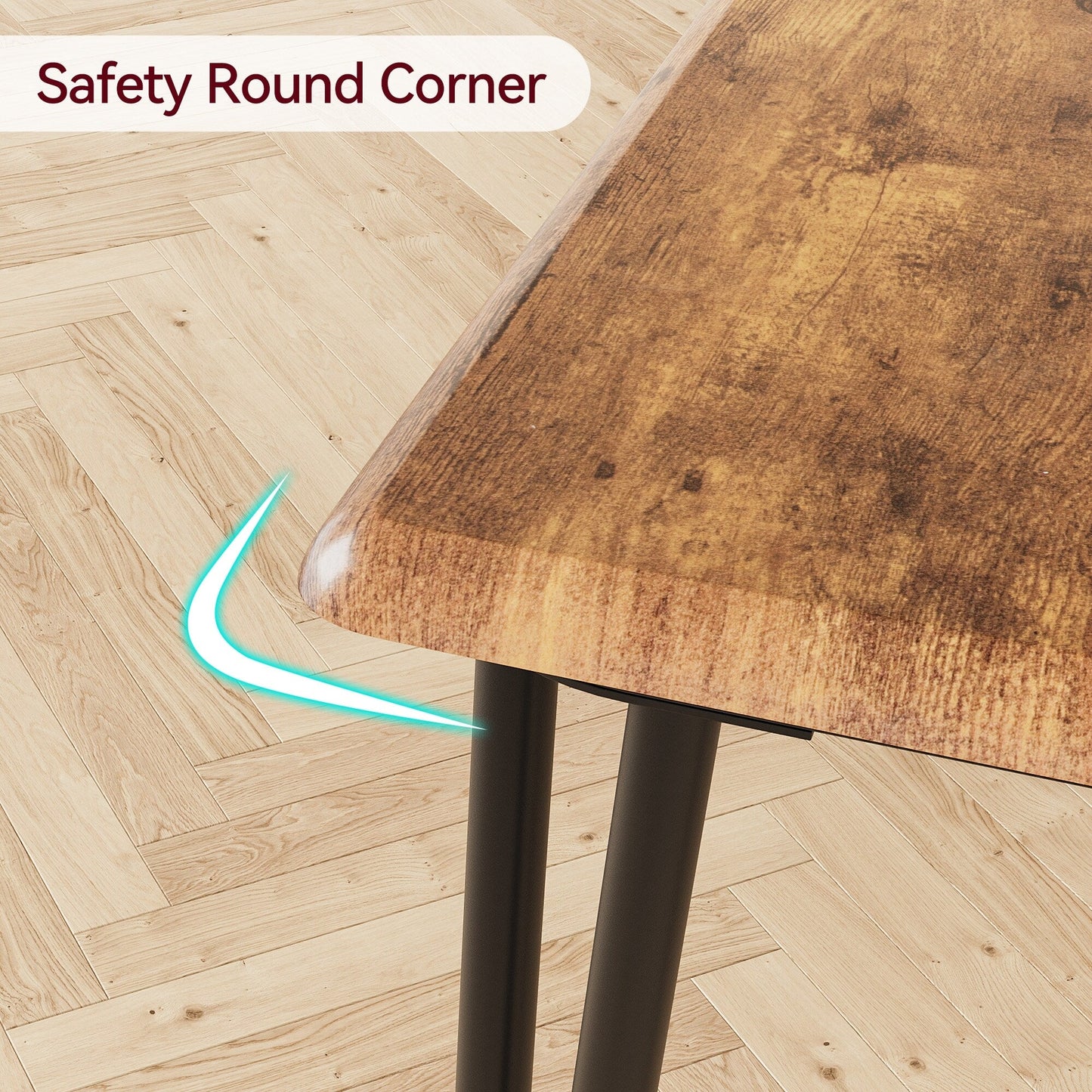 Modern kitchen Dinner Table Set for Dining Room - 3-Piece