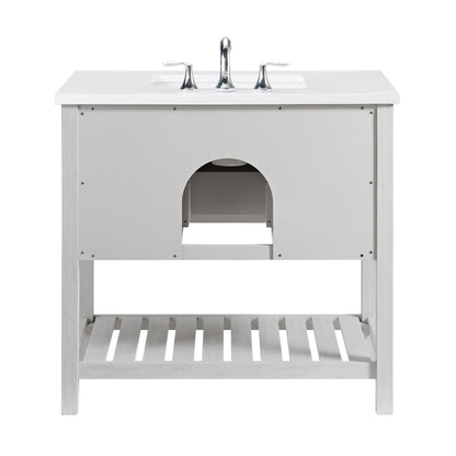 Monterey 37 Farmhouse Single Bathroom Vanity with Top
