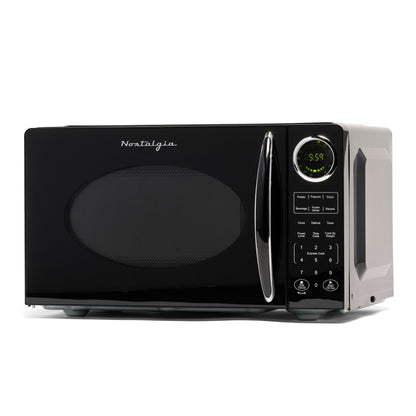Nostalgia Retro 0.9 Cubic Foot Countertop Microwave Oven