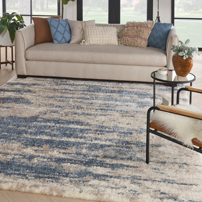 Nourison Luxurious Shag Abstract Glam Ultra Plush Pile Area Rug