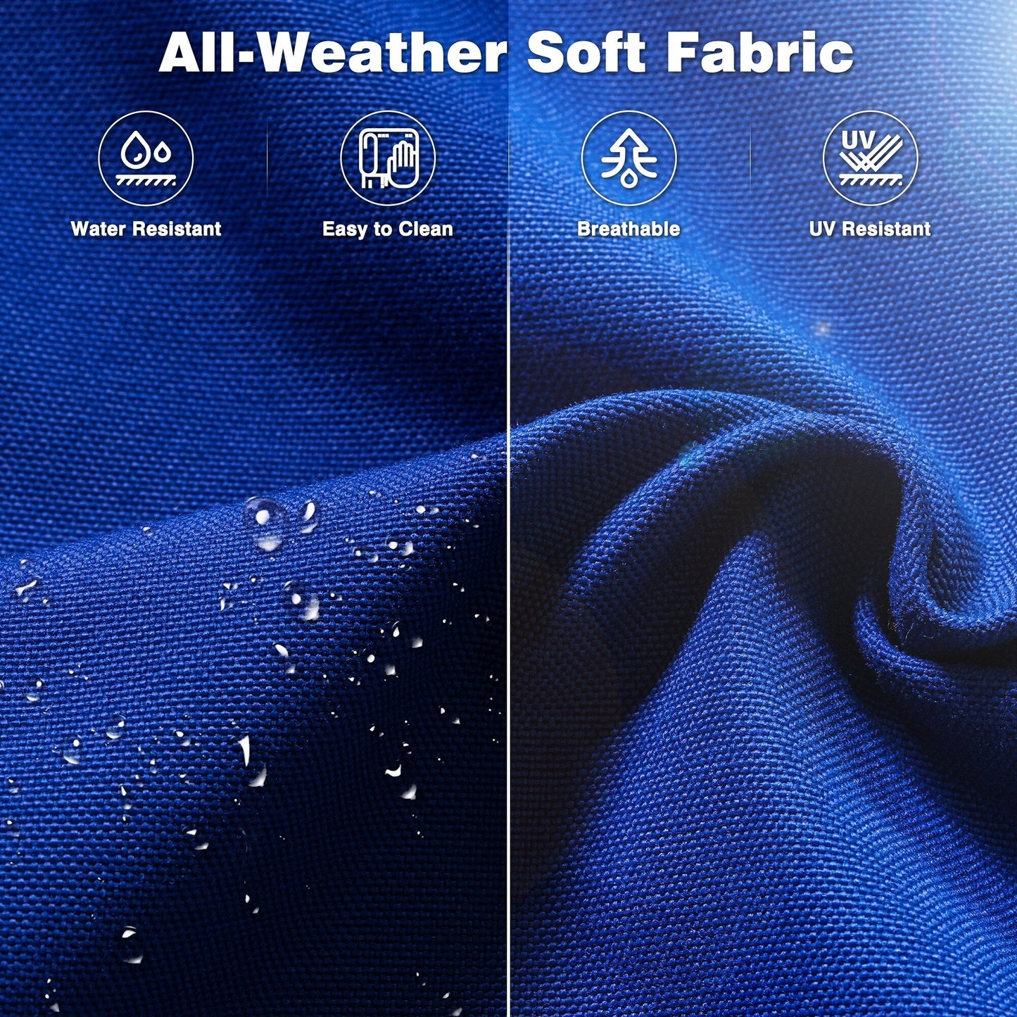 OVIOS 5-piece Patio Wicker High Back Conversation Set