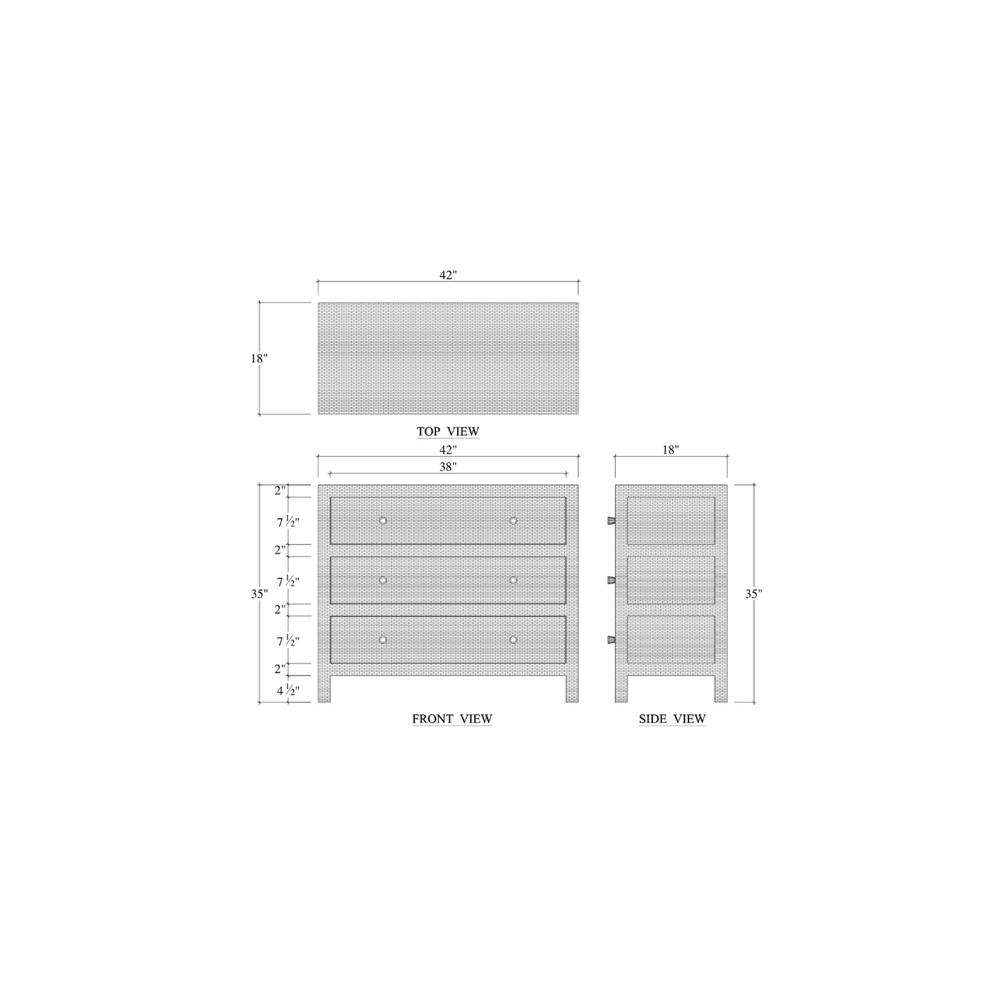 Kylie 3 Drawer Dresser