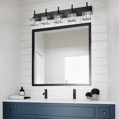 Ora Modern Dimmable Crystal Bathroom Light Fixtures Over Mirror Glam Vanity Lights