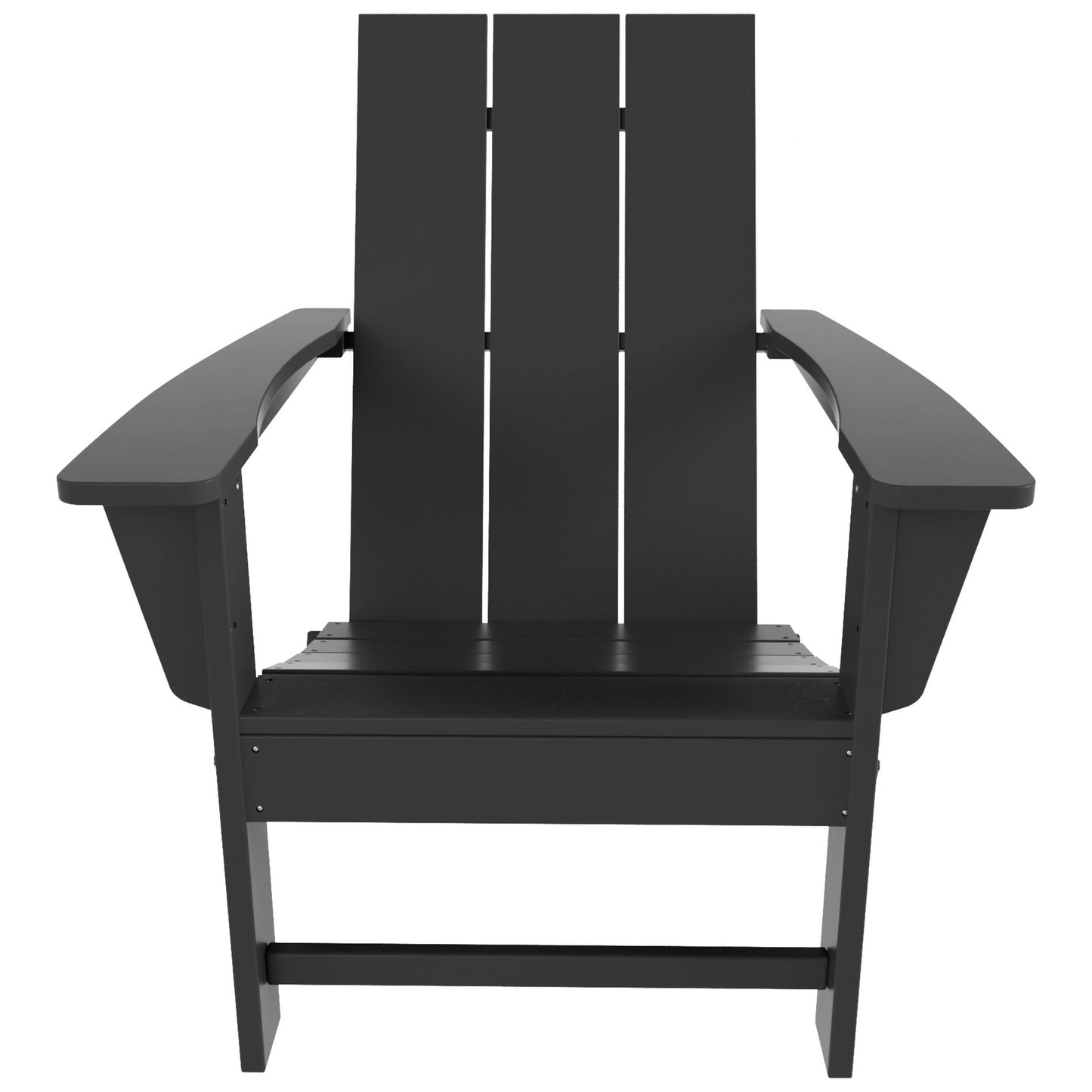 Polytrends Shoreside Modern Eco-Friendly All Weather Commercial-Residential Folding Adirondack Chair