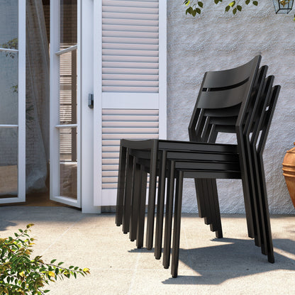 Pellebant 5/7/9-piece Aluminum Outdoor Dining Set Expandable Table and Stackable Chairs