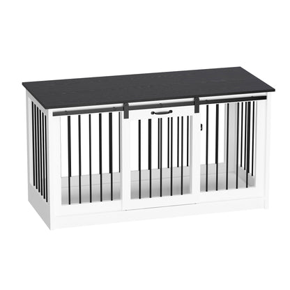 Pet Residence with Iron Tube Reinforcement Stylish & Sturdy Dog Crate