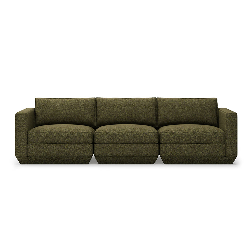 Gus* Modern Podium Three Piece 102 Sofa