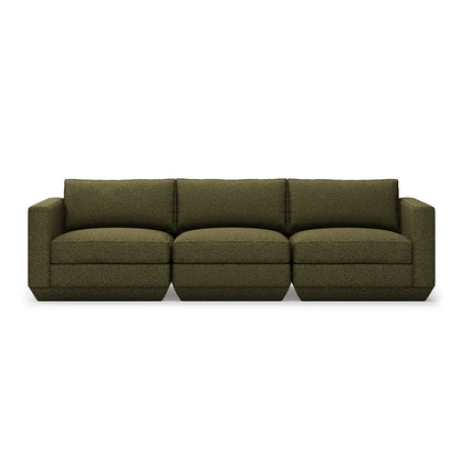 Gus* Modern Podium Three Piece 102 Sofa