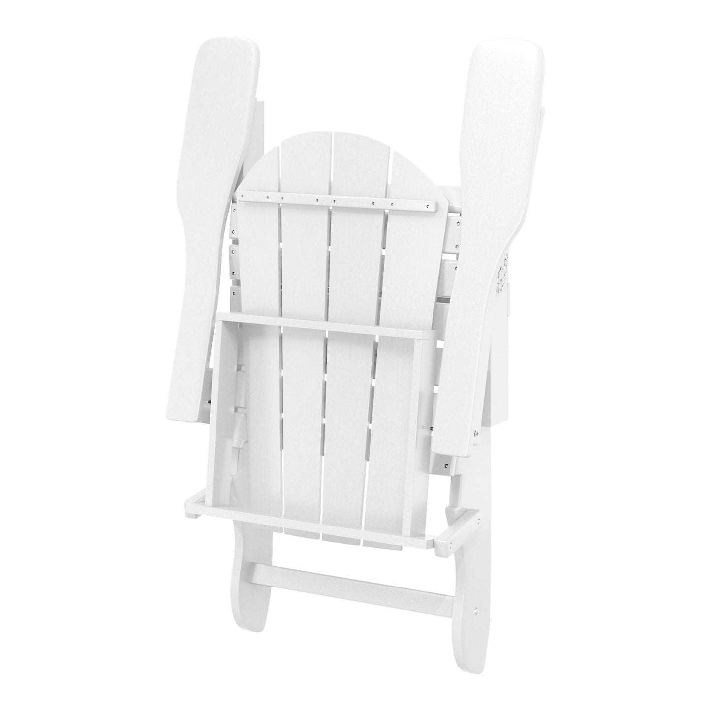 Polytrends Laguna Fade Resistant All Weather Outdoor Patio Folding Adirondack Chair