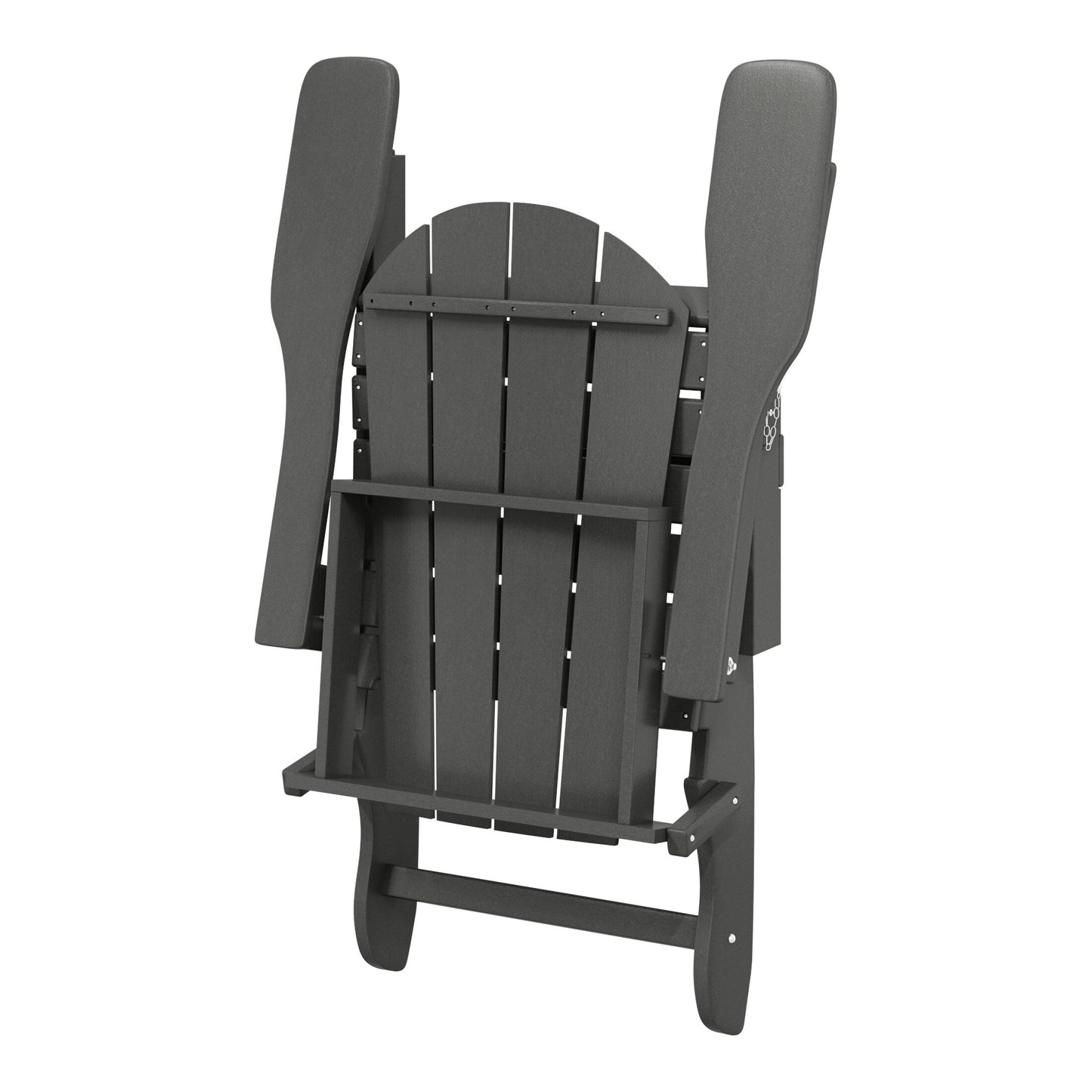 Polytrends Laguna Weather Resistant Outdoor Patio Folding Adirondack Chairs (Set of 2)