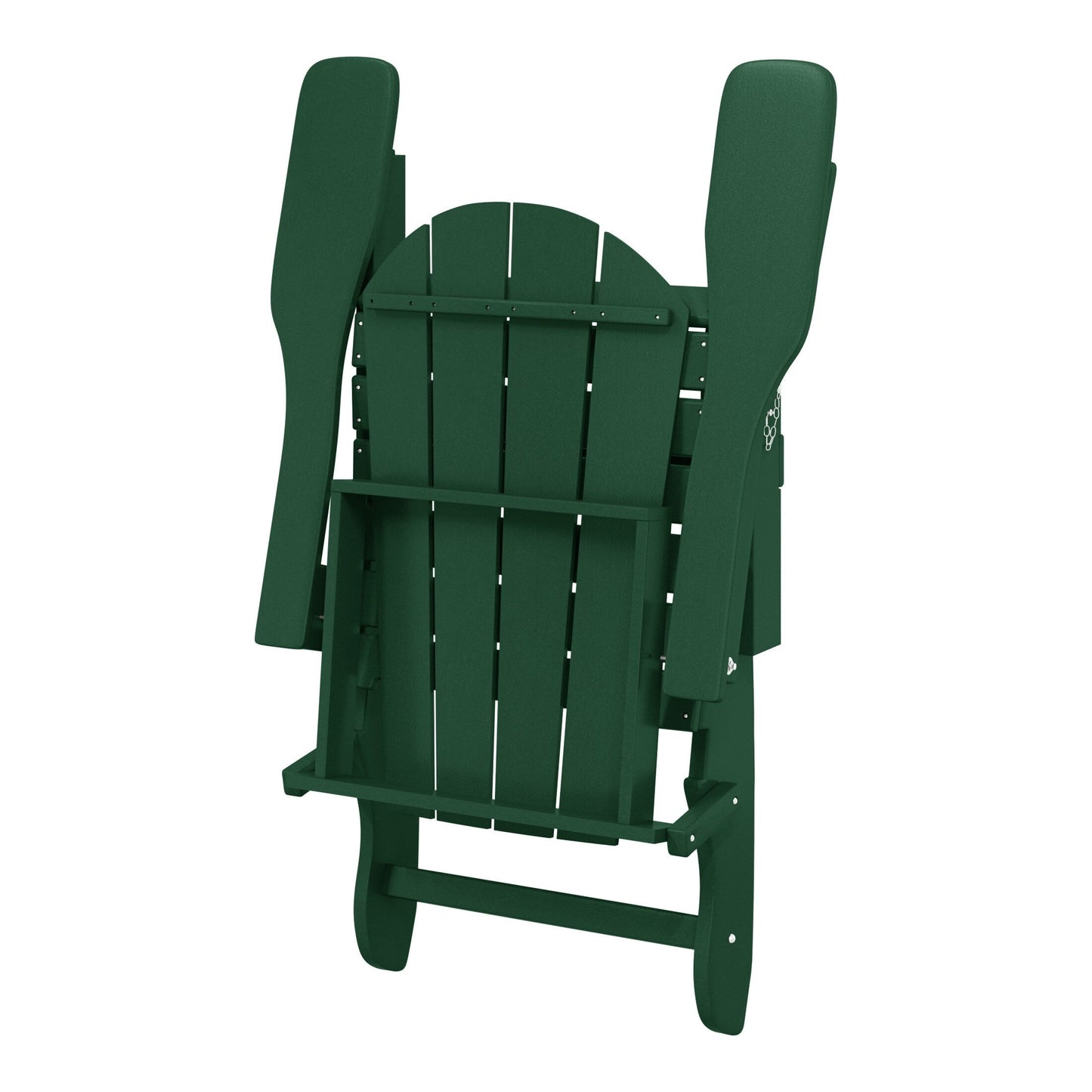 Polytrends Laguna Weather Resistant Outdoor Patio Folding Adirondack Chairs (Set of 2)