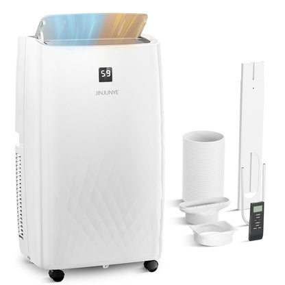 Portable Air Conditioner with Heater – 12000 BTU Cooling & 10000 BTU Heating for Rooms up to 700 Sq.Ft