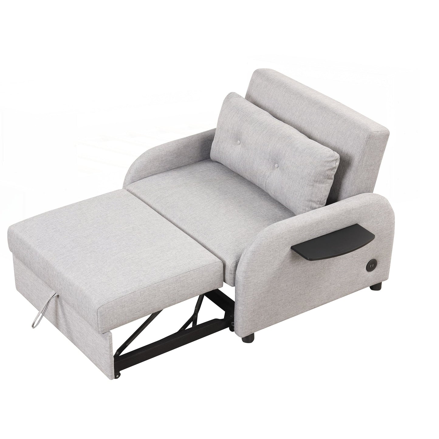 Pull Out Sofa Sleeper 3 in 1 with 2 Wing Table