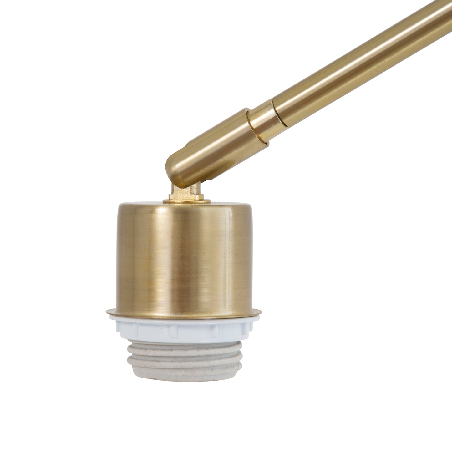 Q-Max 81 Steel Adjustable Arching Floor Lamp With Extra Large Shade and Marble Base