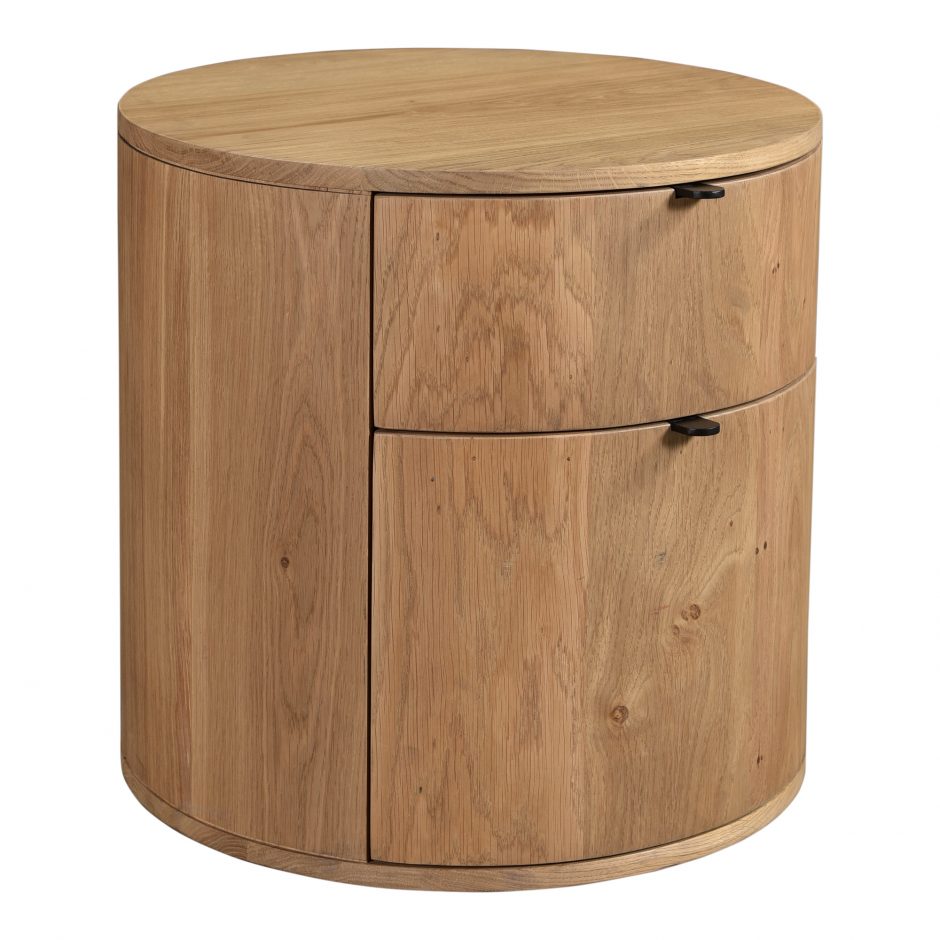 Niko Two Drawer Nightstand - Light Oak