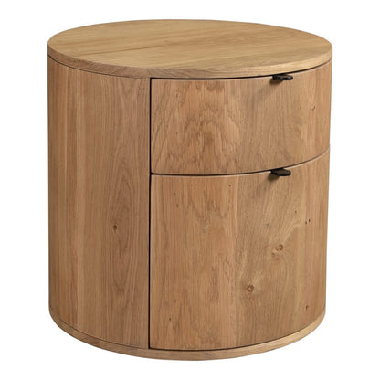 Niko Two Drawer Nightstand - Light Oak