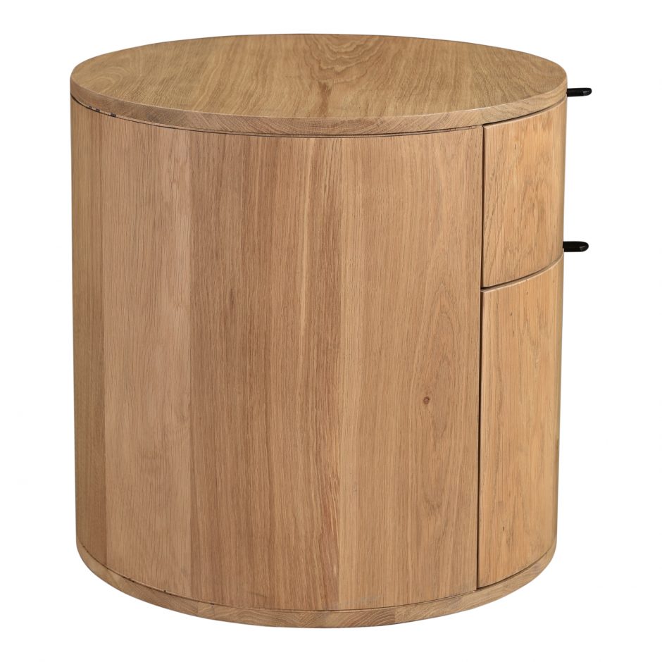 Niko Two Drawer Nightstand - Light Oak
