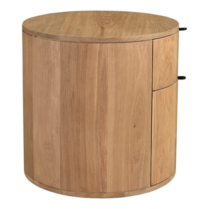 Niko Two Drawer Nightstand - Light Oak