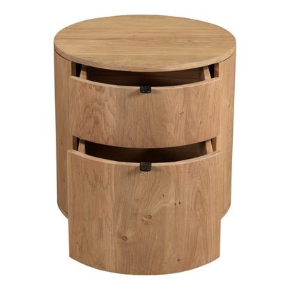 Niko Two Drawer Nightstand - Light Oak