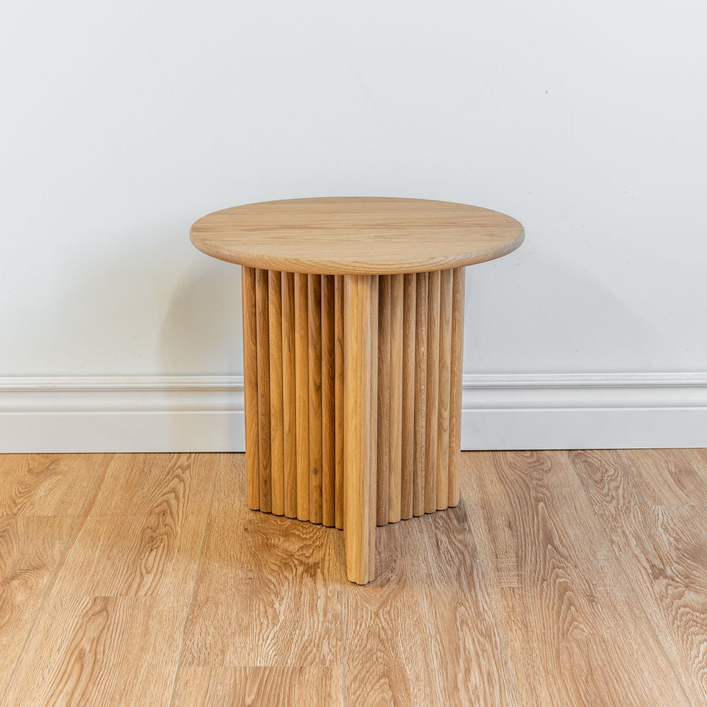 Gus* Modern Odeon End Table - White Oak