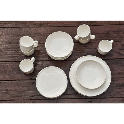 Red Vanilla Everytime White 24-piece Dinnerware Set