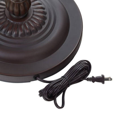 River of Goods Allistar Stained Glass and Resin 3-light 64-inch High Downlight Floor Lamp - 20L x 20W x 64H