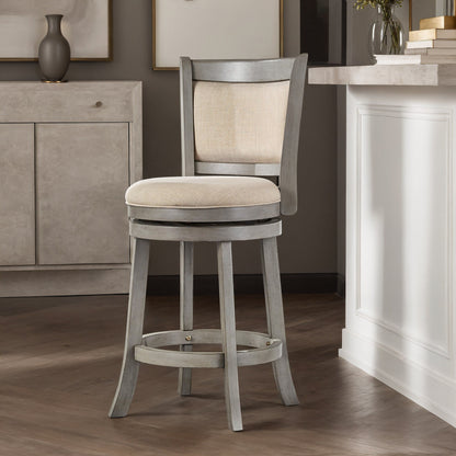 Rovinj Upholstered Back Swivel Stool