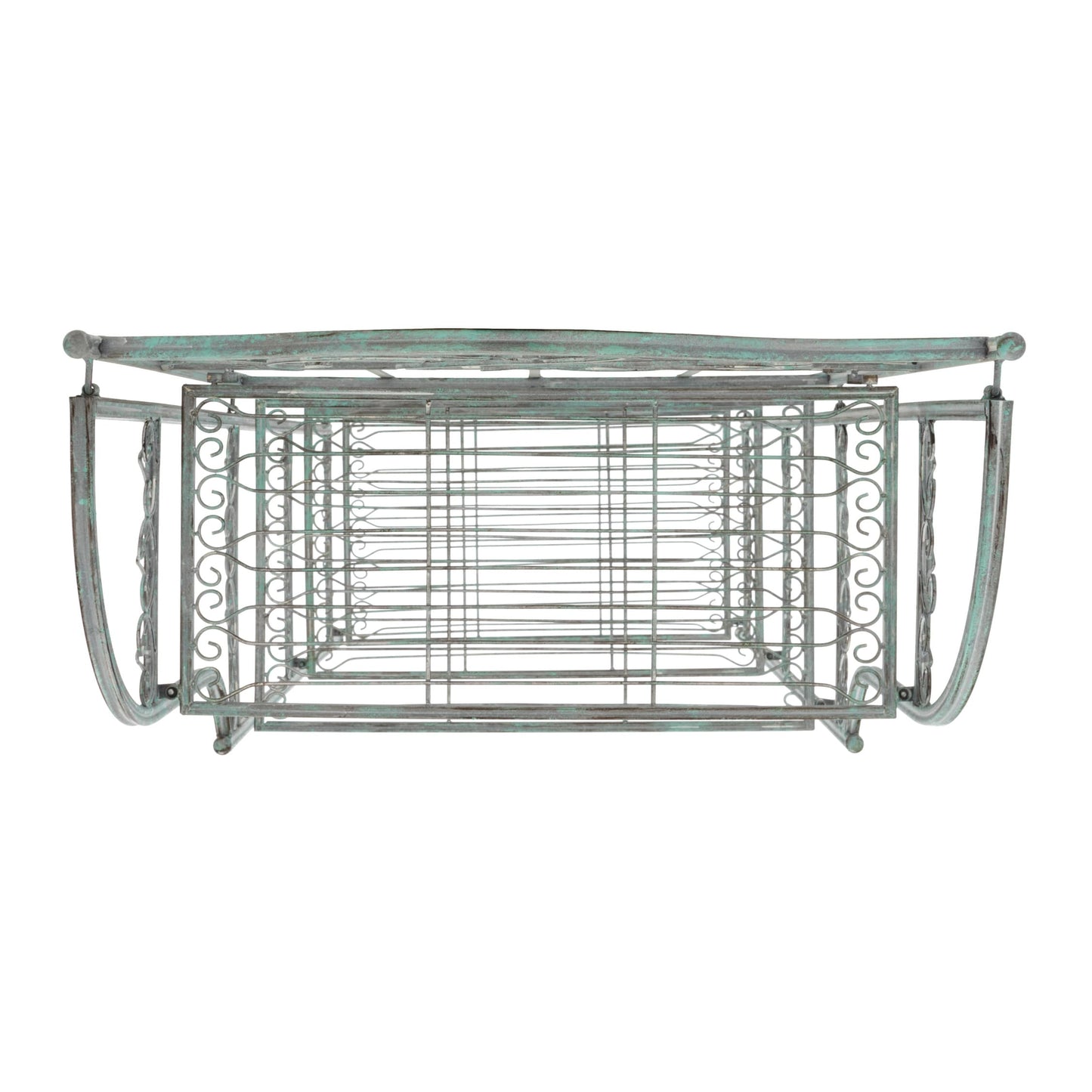 SAFAVIEH Bryn Victorian Wrought Iron 4-Tier Outdoor Bakers Rack - 25 In. W x 15 In. D x 63 In. H - 25W x 15D x 63H