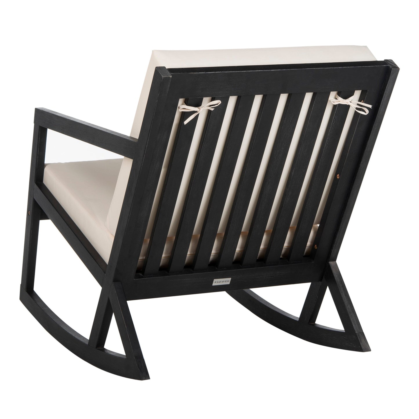 SAFAVIEH Outdoor Makaila Rocking Chair with Cushion - 26W x 31D x 38H