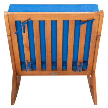 SAFAVIEH Outdoor Makaila Rocking Chair with Cushion - 26W x 31D x 38H
