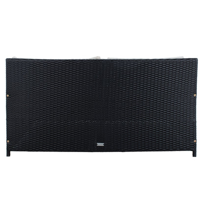 SAFAVIEH Outdoor Taniyah Wicker Daybed with Pillow & Cushions - 53W x 28D x 62H