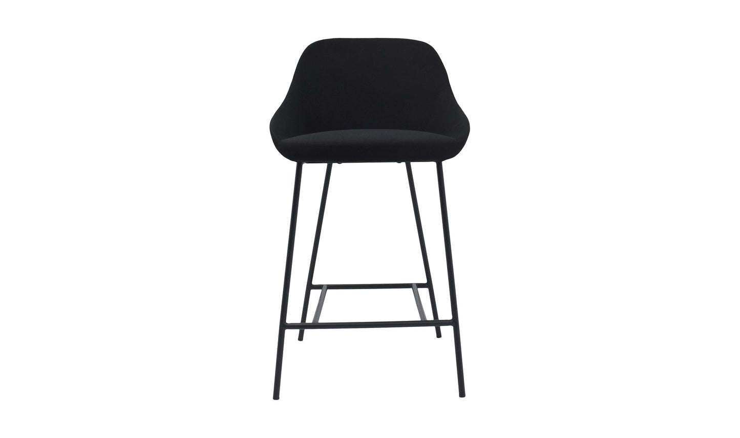 Set of Two Shelly Counter Stool - Black