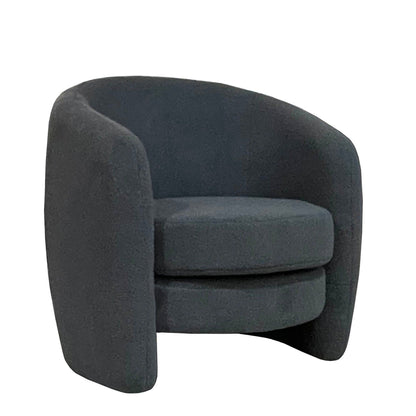 Dana Club Chair - Teddy Dark Grey