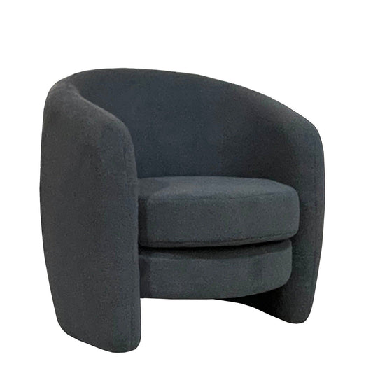 Dana Club Chair - Teddy Dark Grey