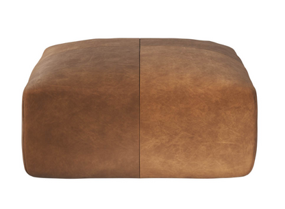 Ellie Ottoman / Cognac Leather