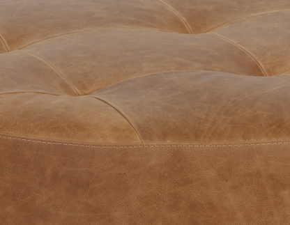 Nila Leather Ottoman