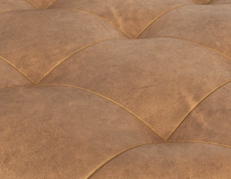 Nila Leather Ottoman